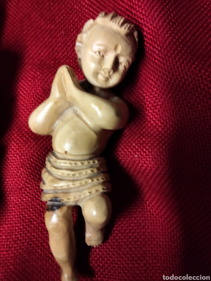 Arte: TALLA DE MADERA NI&Ntilde;O JESUS - Foto 7