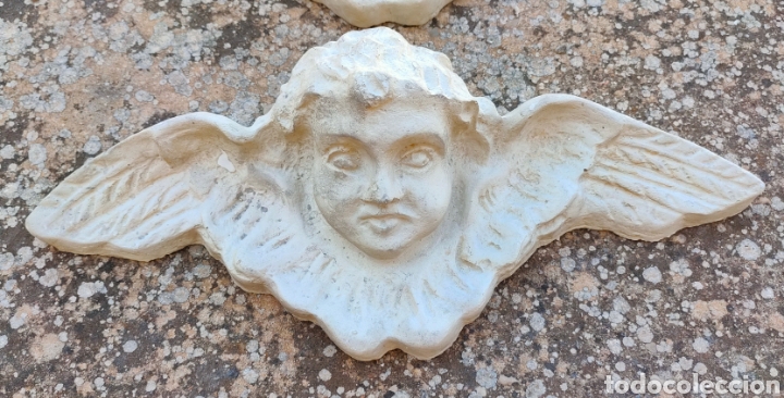 Arte: 4 Querubes de pasta-madera - Foto 2
