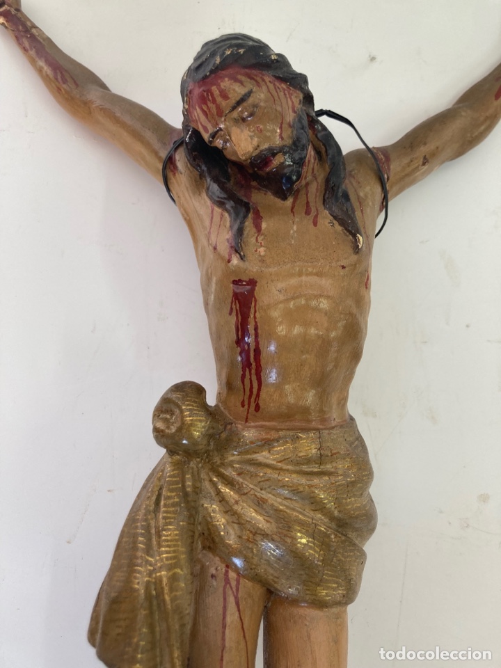 Arte: Cristo antiguo madera - Foto 3