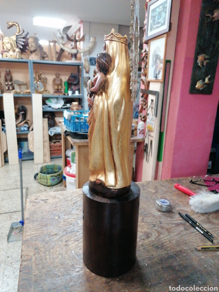 Arte: Virgen del pilar de madera abedul - Foto 2