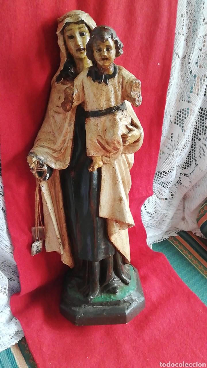Arte: VIRGEN DEL CARMEN ANTIGUA - Foto 2