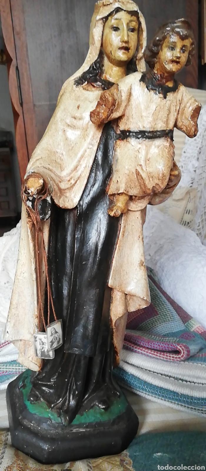 Arte: VIRGEN DEL CARMEN ANTIGUA - Foto 8