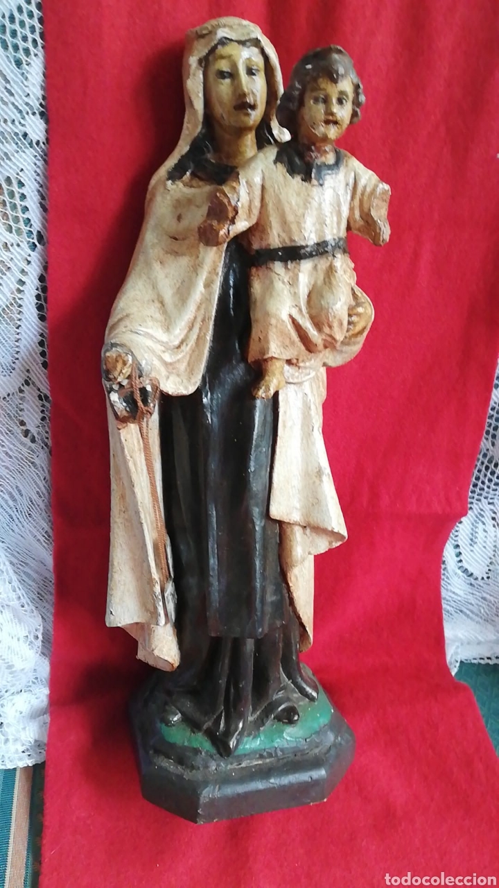 Arte: VIRGEN DEL CARMEN ANTIGUA - Foto 1