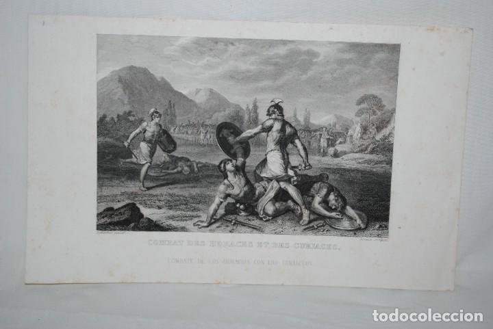 Arte: COMBATES DE LOS HORACIOS CON LOS CURIACEOS . - Foto 1