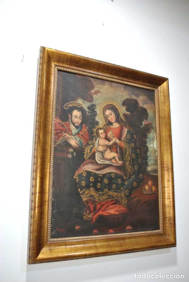 Arte: CUADRO &Oacute;LEO SOBRE LIENZO VIRGEN DE LA LECHE - Foto 1