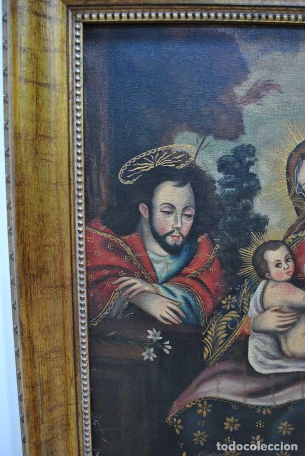 Arte: CUADRO &Oacute;LEO SOBRE LIENZO VIRGEN DE LA LECHE - Foto 4