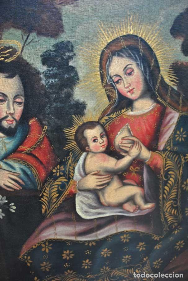 Arte: CUADRO &Oacute;LEO SOBRE LIENZO VIRGEN DE LA LECHE - Foto 5