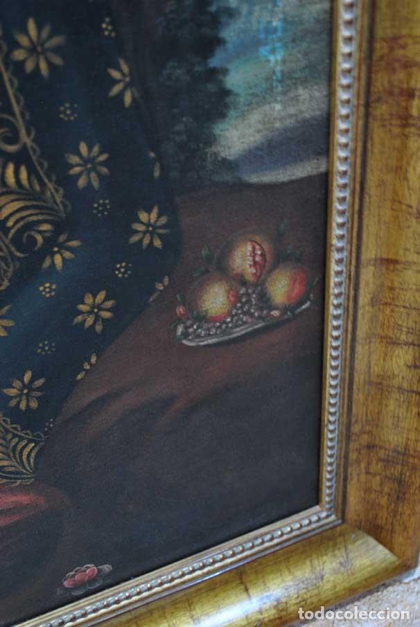 Arte: CUADRO &Oacute;LEO SOBRE LIENZO VIRGEN DE LA LECHE - Foto 8
