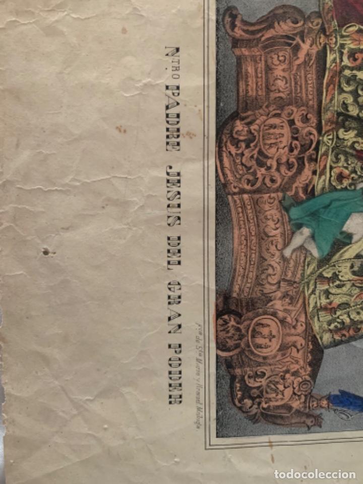 Arte: GRABADO COLOREADO GRAN PODER SEVILLA - LITOGRAFIA - Foto 3