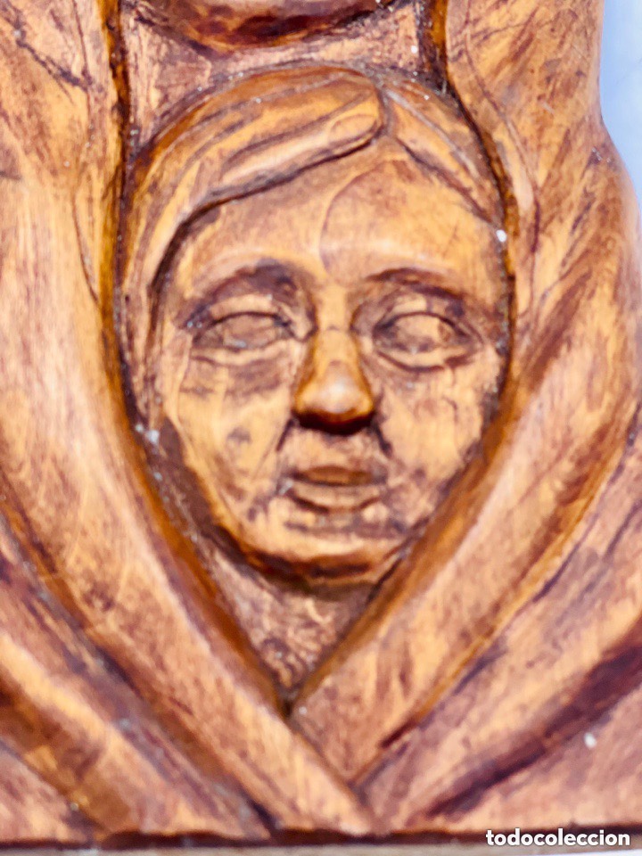 Arte: Talla de Madera &ldquo; La virgen con ni&ntilde;o &rdquo; - Foto 3