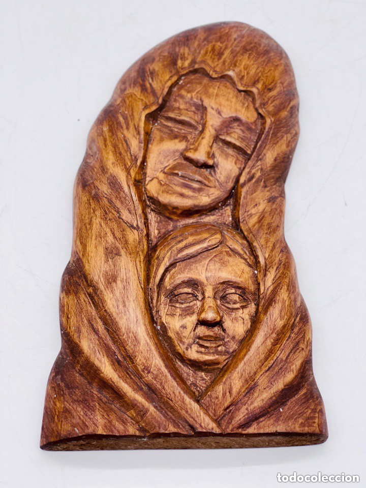 Arte: Talla de Madera &ldquo; La virgen con ni&ntilde;o &rdquo; - Foto 1
