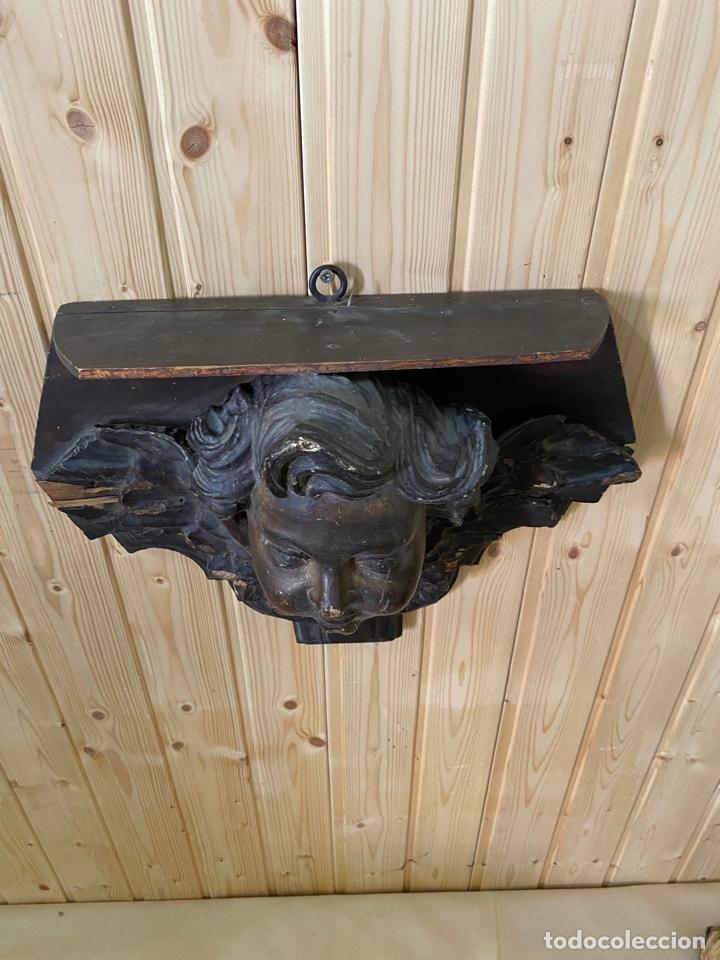 Arte: ANTIGUA PEANA DE MADERA - Foto 3