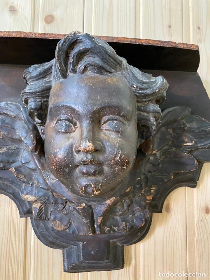 Arte: ANTIGUA PEANA DE MADERA - Foto 4
