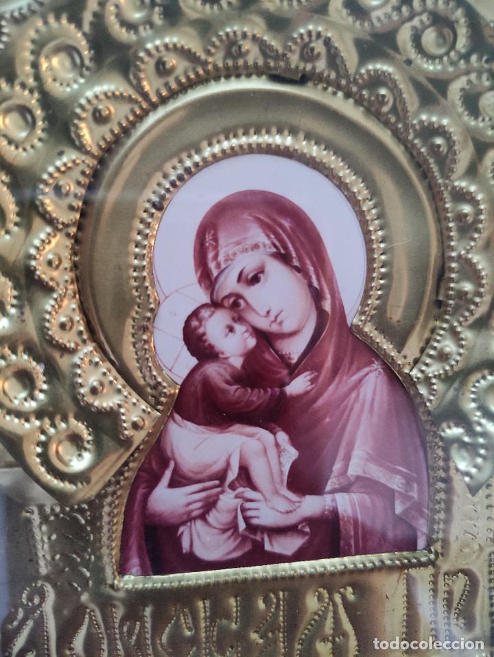 Arte: ANTIGUO ICONO EN VITRINA - Foto 1