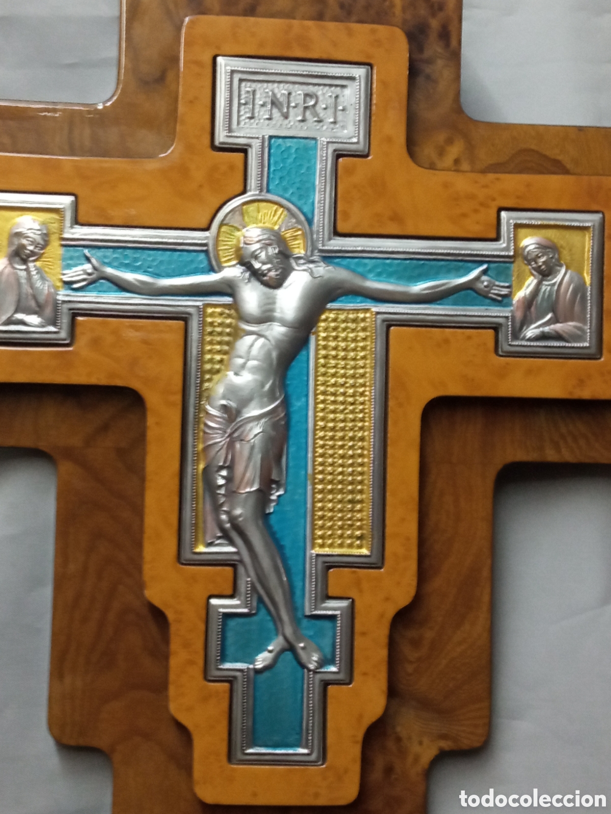 Arte: Crucifijo plata y raiz - Foto 2