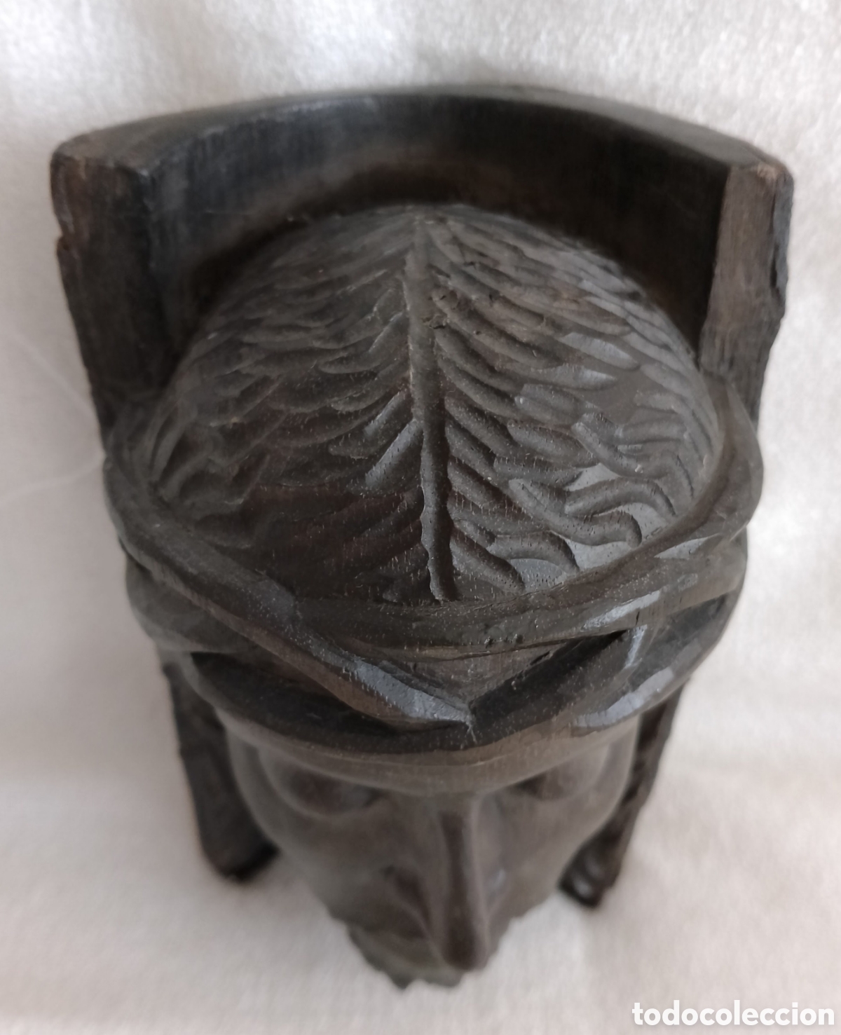 Arte: Antiguo Busto Cristo Madera. - Foto 8