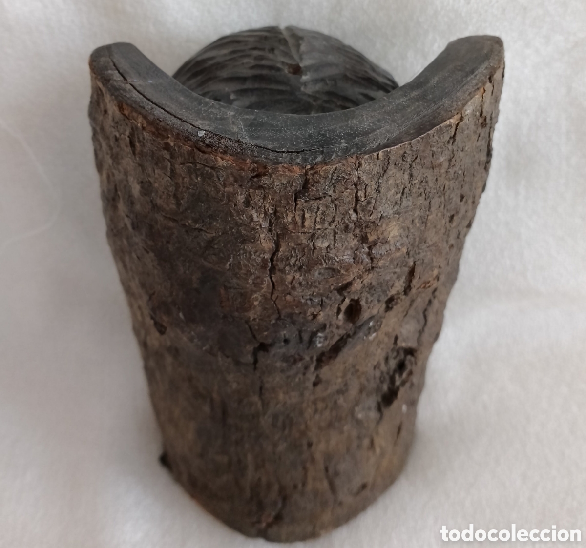 Arte: Antiguo Busto Cristo Madera. - Foto 9