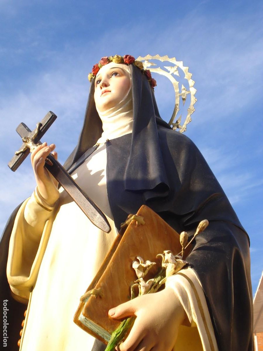 Arte: SANTA ROSA DE LIMA EL ARTE CRISTIANO GRANDES MEDIDAS PPSXX