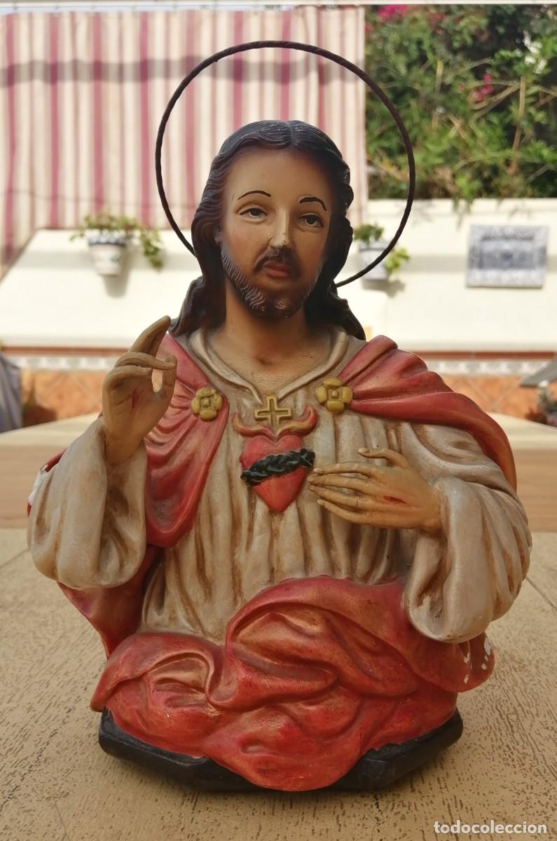 Arte: Busto Sagrado Coraz&oacute;n de Jes&uacute;s - Foto 2