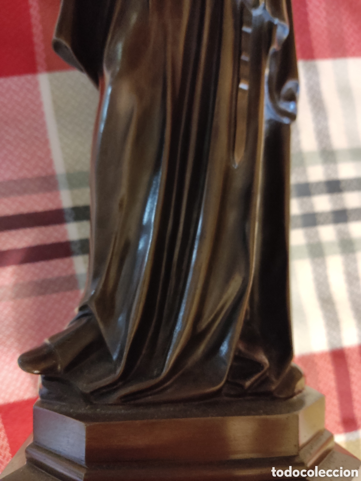 Arte: Virgen con ni&ntilde;o bronce - Foto 5