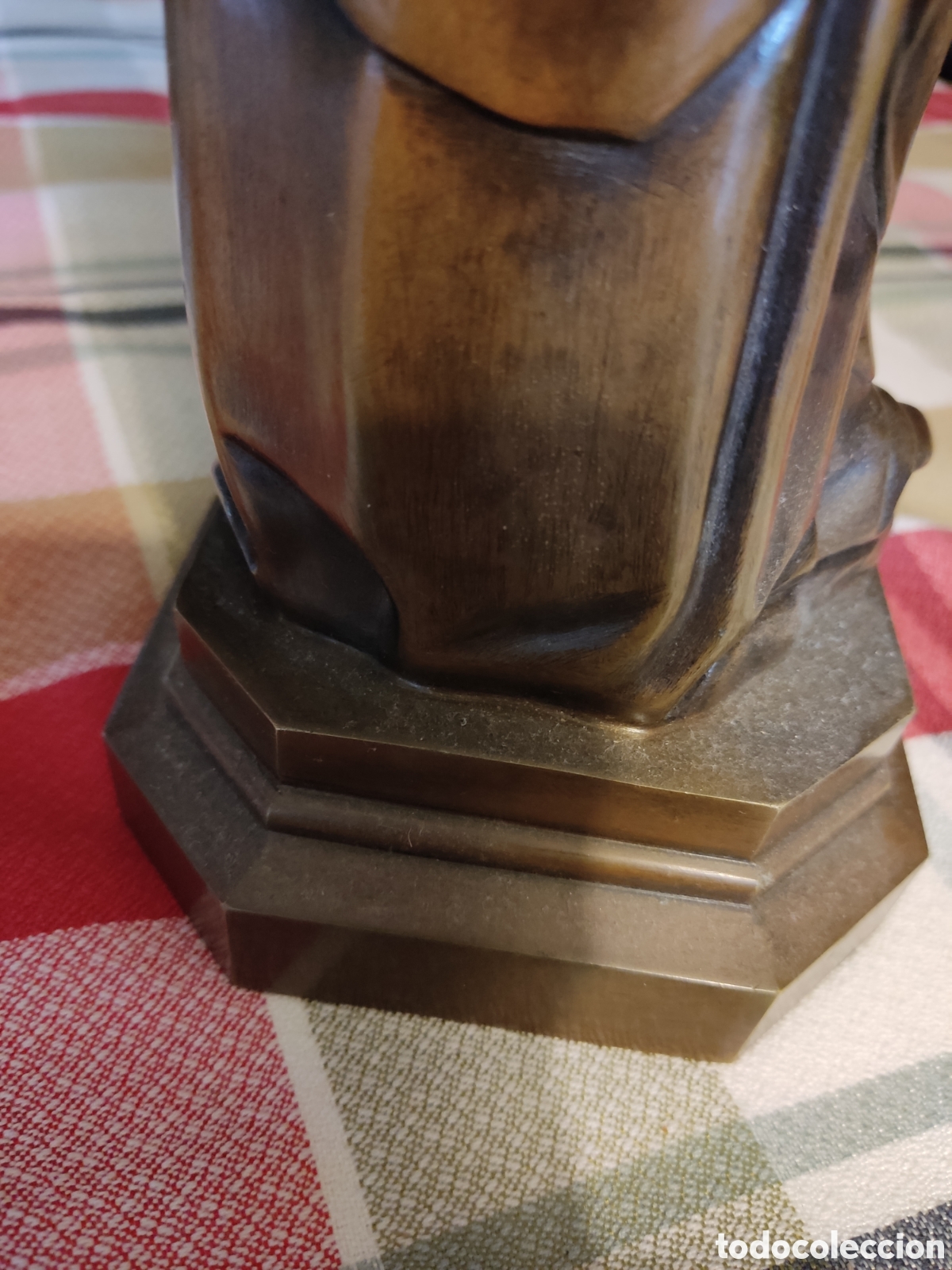 Arte: Virgen con ni&ntilde;o bronce - Foto 7