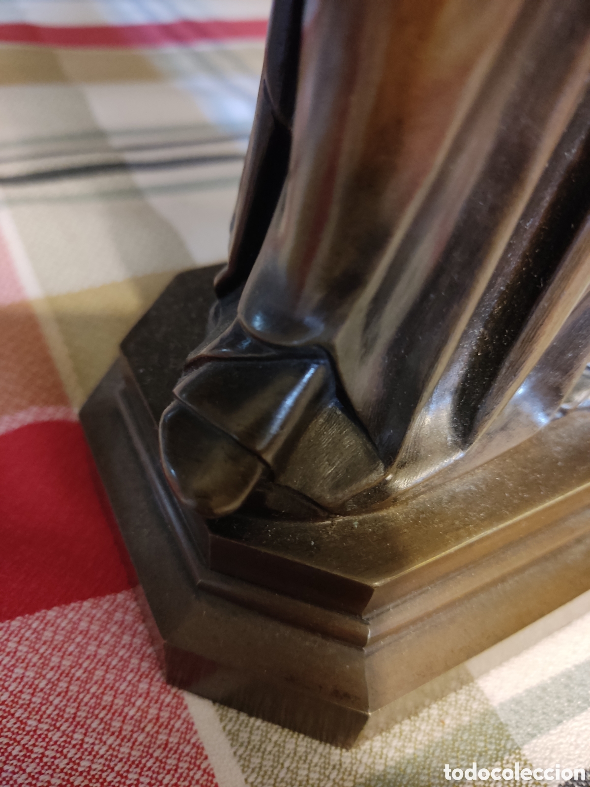Arte: Virgen con ni&ntilde;o bronce - Foto 8