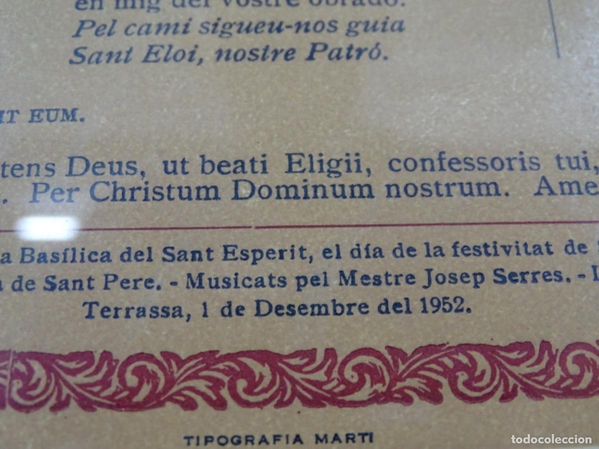 Arte: GOIG SANT ELOI. 1952. - Foto 4