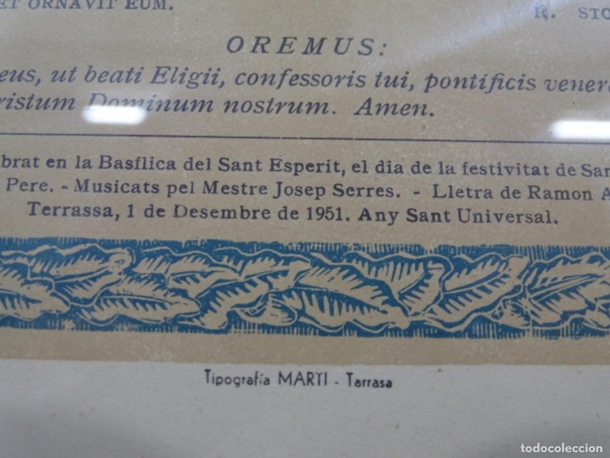 Arte: GOIG SANT ELOI. 1951. - Foto 4