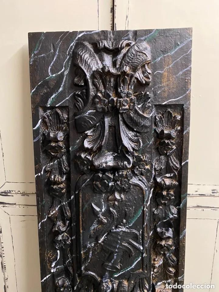 Arte: Tabla ornamentada de retablo. 173x55cm - Foto 2