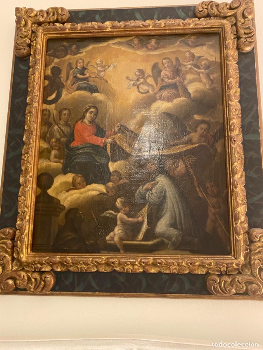 Arte: Cuadro religioso antiguo - Foto 1