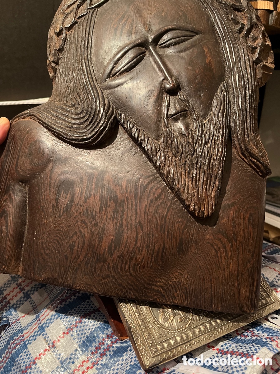 Arte: Cristo madera 46x 28 - Foto 5