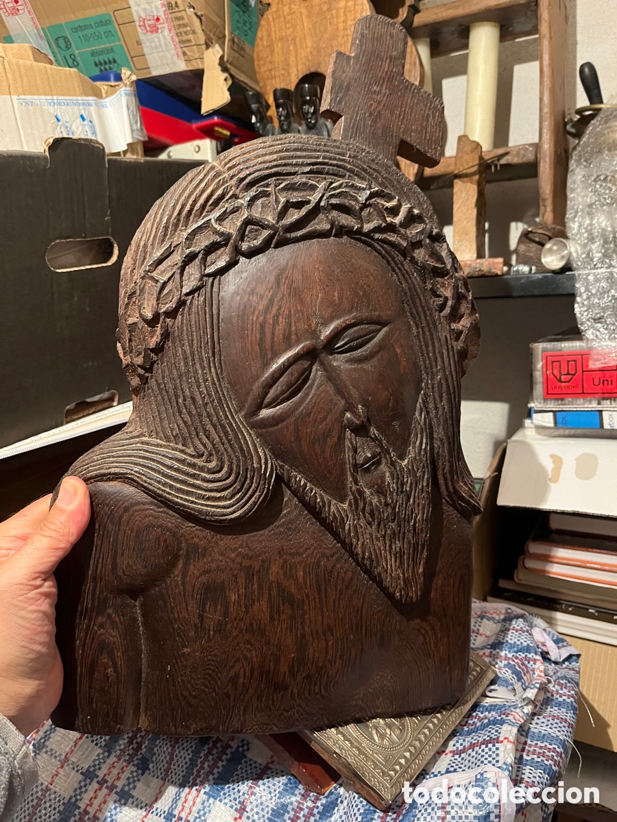 Arte: Cristo madera 46x 28 - Foto 1