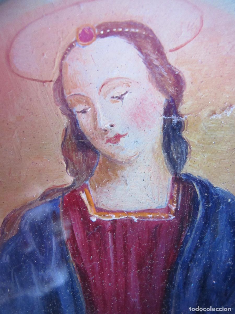 Arte: CUADRO DE VIRGEN SIN IDENTIFICAR - Foto 3