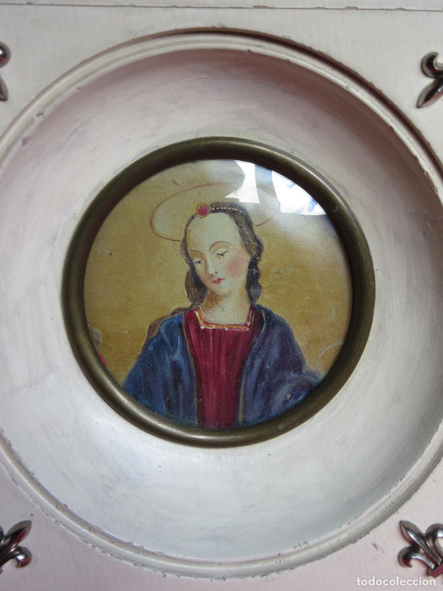 Arte: CUADRO DE VIRGEN SIN IDENTIFICAR - Foto 4