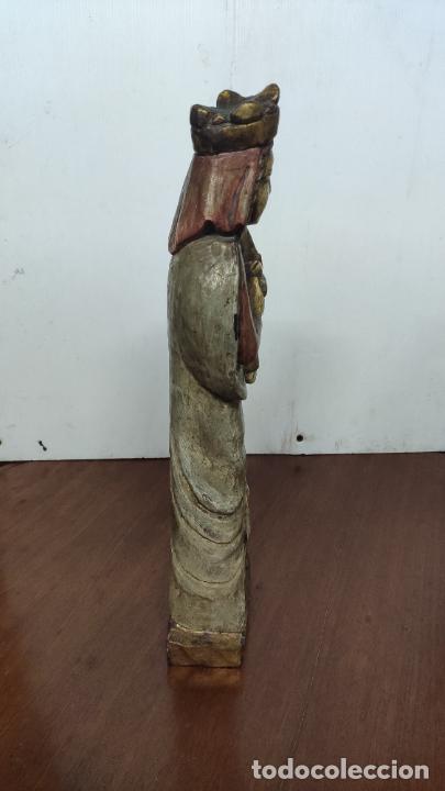 Arte: VIGEN TALLADA EN MADERA, POLICROMADA - Foto 3