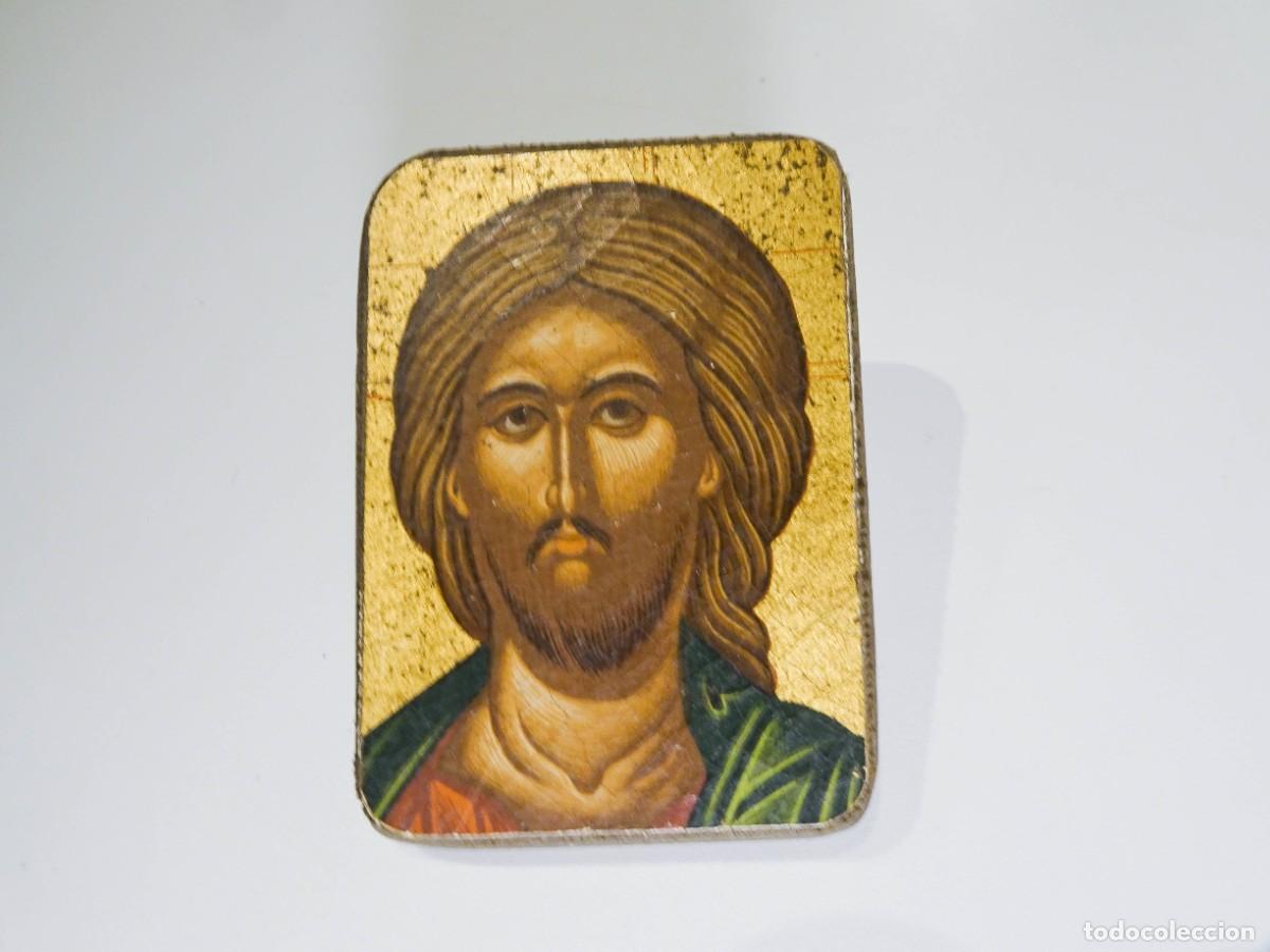 Arte: ICONO ROSTRO JES&Uacute;S 7x5 cm - Foto 1