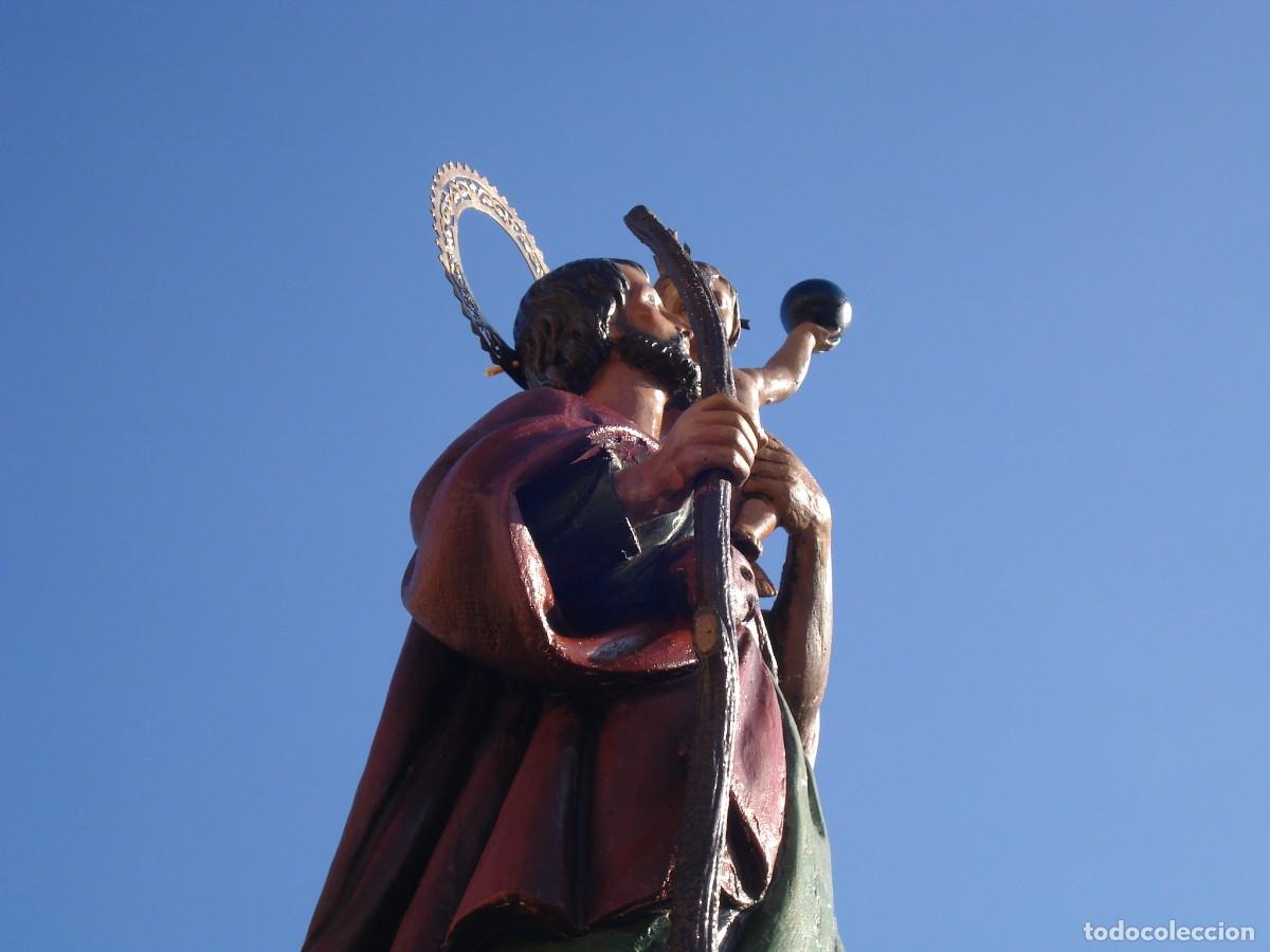 Arte: SAN CRIST&Oacute;BAL CON NI&Ntilde;O TALLA DE MADERA - Foto 11