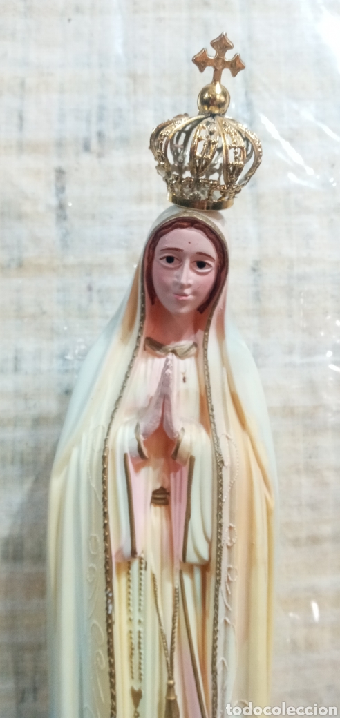 Arte: 41,5cm.VIRGEN DE F&Aacute;TIMA. - Foto 3