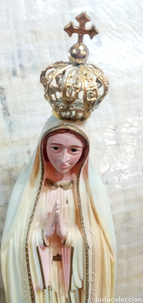 Arte: 41,5cm.VIRGEN DE F&Aacute;TIMA. - Foto 6
