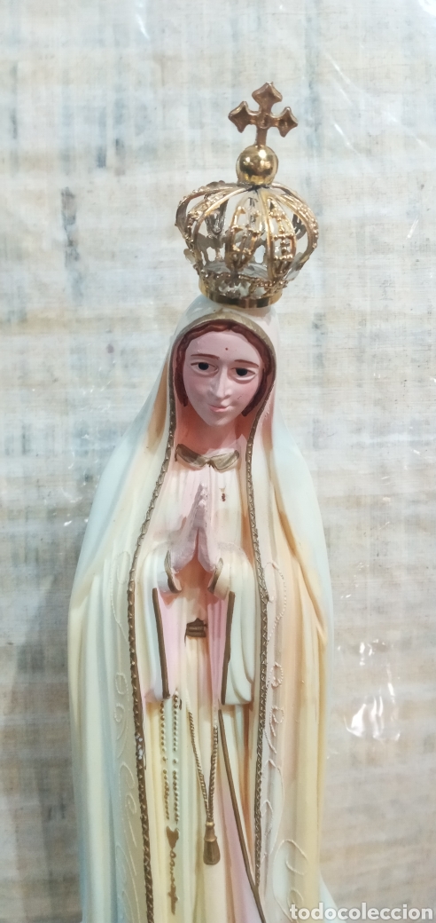Arte: 41,5cm.VIRGEN DE F&Aacute;TIMA. - Foto 1