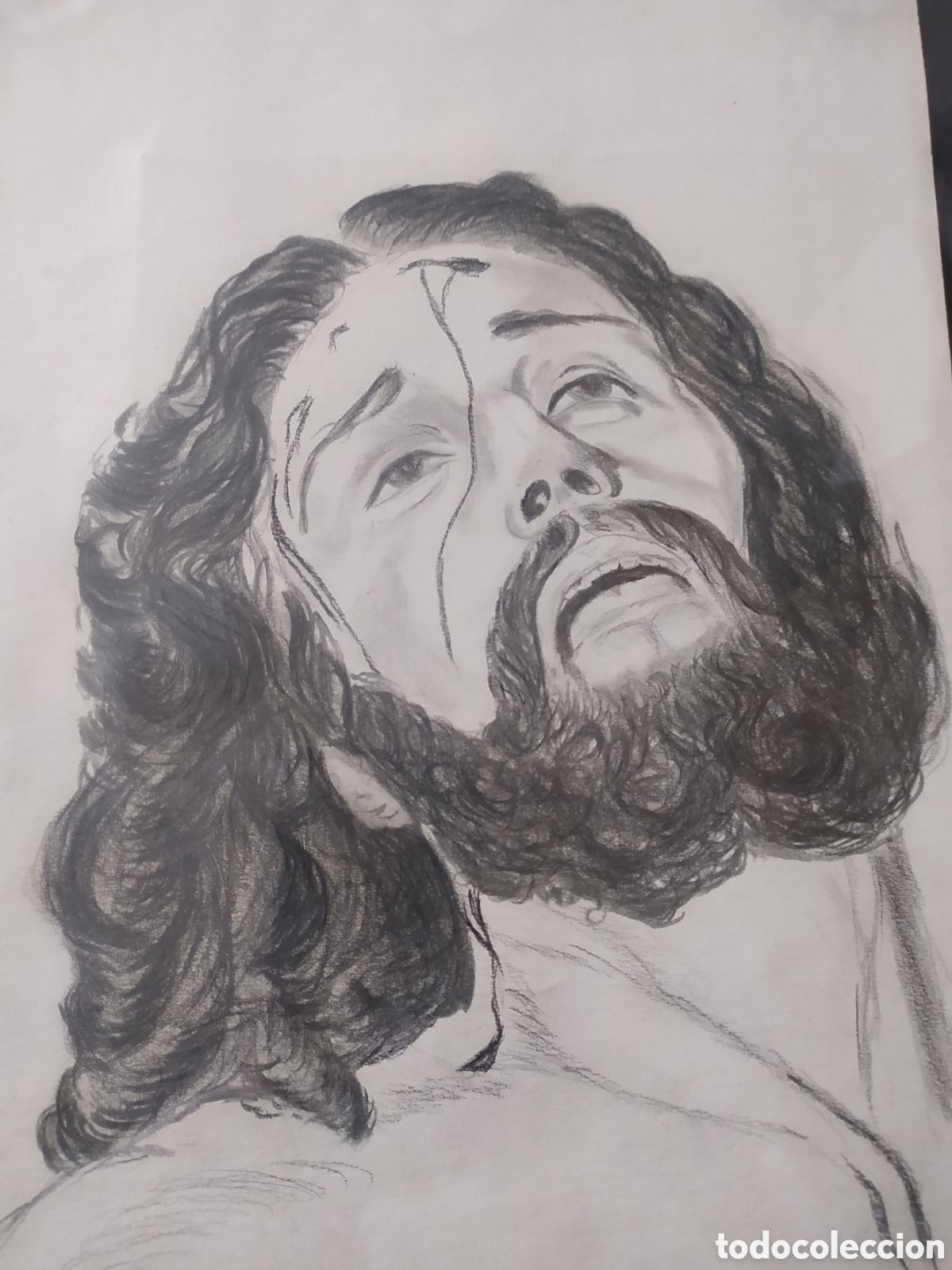 Arte: Cristo en carboncillo 1964 - Foto 2