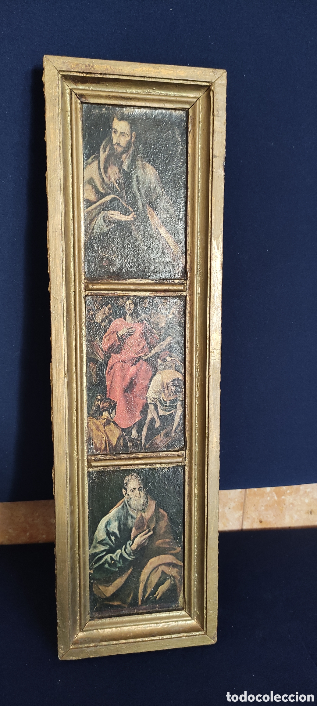 Arte: Cuadro, ANTIGUO TRIPTICO EL GRECO - Foto 2