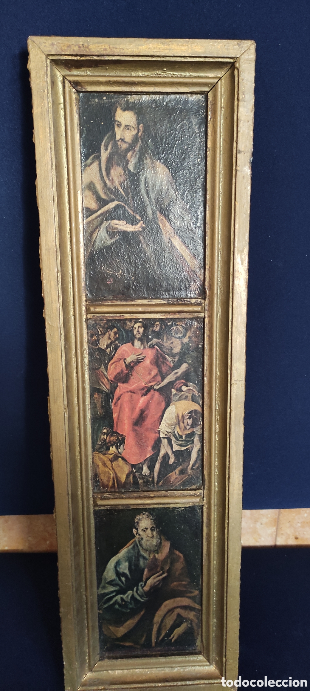 Arte: Cuadro, ANTIGUO TRIPTICO EL GRECO - Foto 4