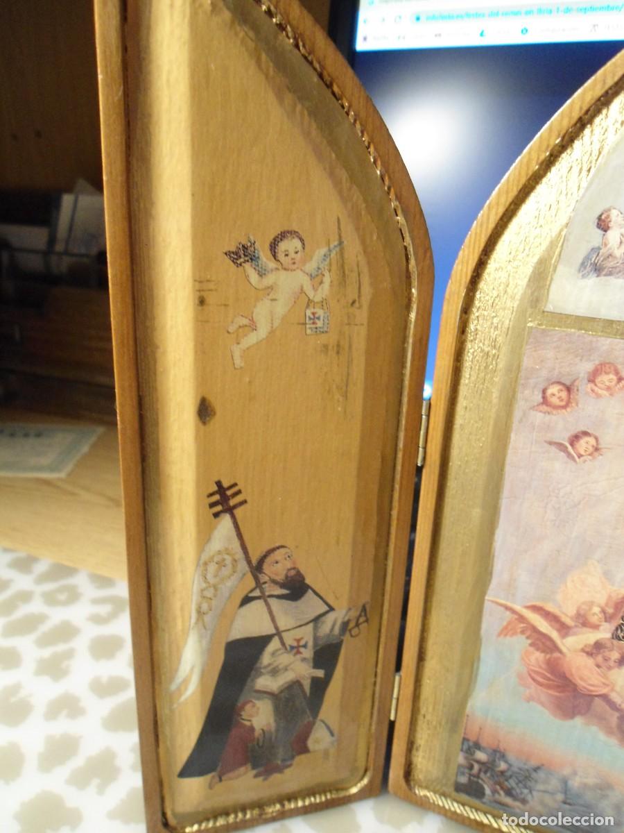 Arte: Tr&iacute;ptico tipo capilla de madera, Majoralia del Remei, 2001. - Foto 4