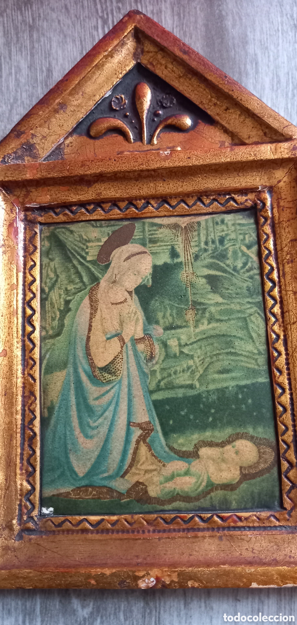 Arte: Antiguo triptico religioso - Foto 2