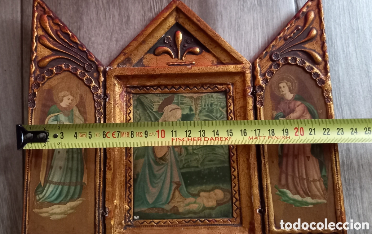 Arte: Antiguo triptico religioso - Foto 11