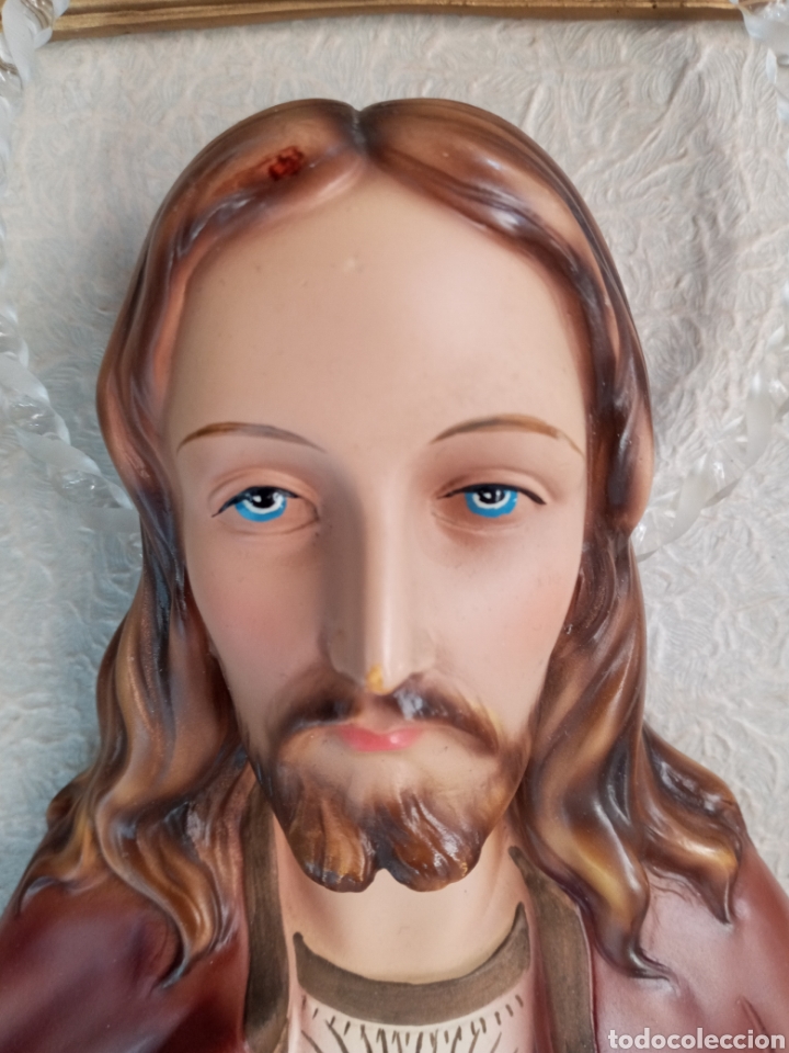 Arte: PRECIOSO SAGRADO CORAZ&Oacute;N DE JES&Uacute;S. - Foto 3
