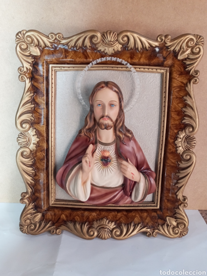 Arte: PRECIOSO SAGRADO CORAZ&Oacute;N DE JES&Uacute;S. - Foto 4