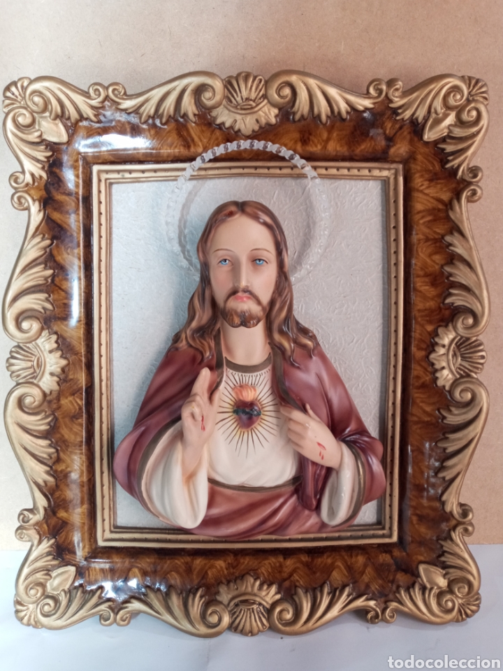 Arte: PRECIOSO SAGRADO CORAZ&Oacute;N DE JES&Uacute;S. - Foto 7