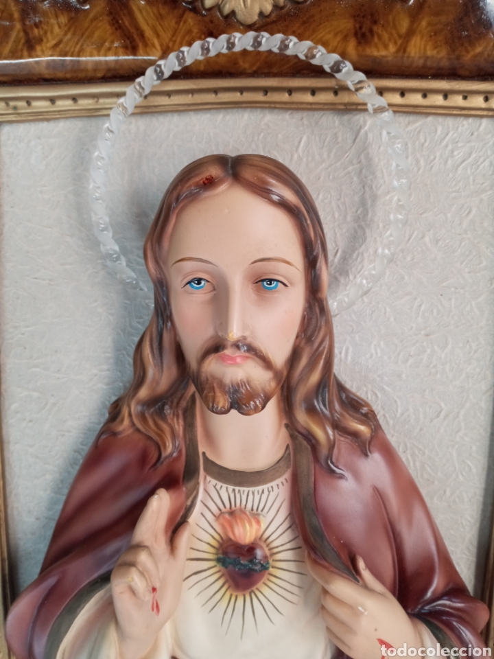 Arte: PRECIOSO SAGRADO CORAZ&Oacute;N DE JES&Uacute;S. - Foto 9